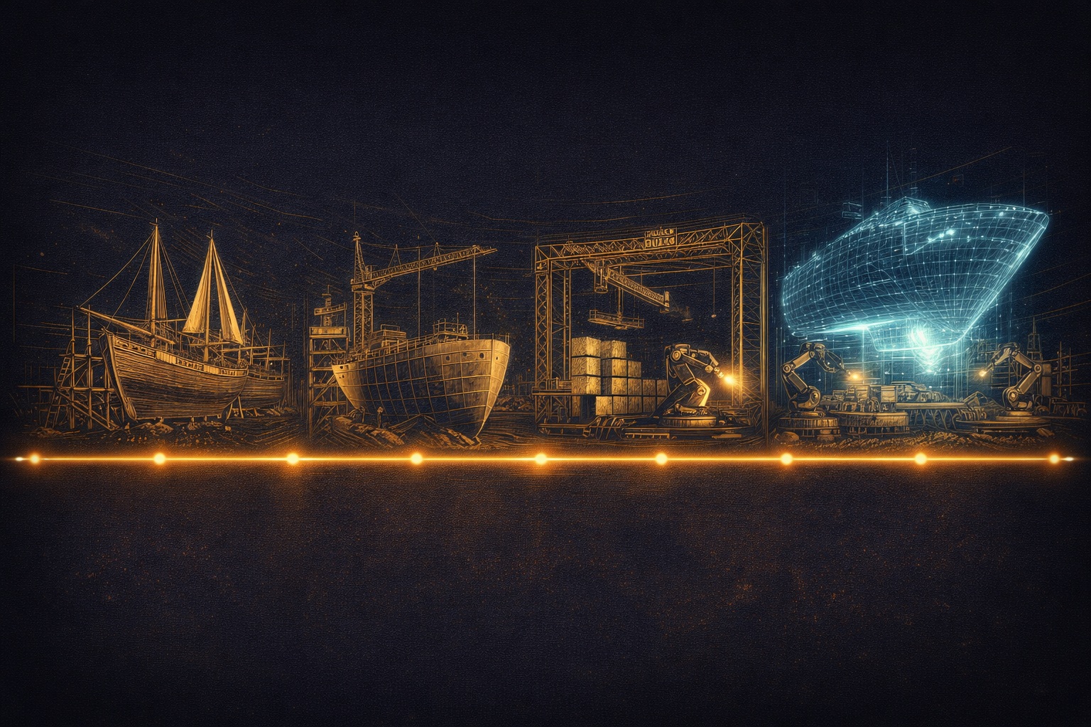 Modern automated shipyard production